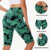 imageWomens High Waisted Long Swim Shorts  57912quot Tummy Control Swim Board Capris Bottoms Swimwear with Liner07leaf
