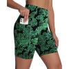 imageWomens High Waisted Long Swim Shorts  57912quot Tummy Control Swim Board Capris Bottoms Swimwear with Liner07leaf