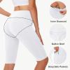 imageWomens High Waisted Long Swim Shorts  57912quot Tummy Control Swim Board Capris Bottoms Swimwear with Liner09white