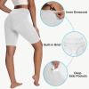 imageWomens High Waisted Long Swim Shorts  57912quot Tummy Control Swim Board Capris Bottoms Swimwear with Liner09white