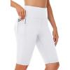 imageWomens High Waisted Long Swim Shorts  57912quot Tummy Control Swim Board Capris Bottoms Swimwear with Liner09white