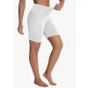 imageWomens High Waisted Long Swim Shorts  57912quot Tummy Control Swim Board Capris Bottoms Swimwear with Liner09white
