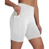 imageWomens High Waisted Long Swim Shorts  57912quot Tummy Control Swim Board Capris Bottoms Swimwear with Liner09white