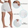 imageWomens High Waisted Long Swim Shorts  57912quot Tummy Control Swim Board Capris Bottoms Swimwear with Liner09white