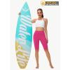 imageWomens High Waisted Long Swim Shorts  57912quot Tummy Control Swim Board Capris Bottoms Swimwear with Liner10pink