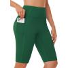 imageWomens High Waisted Long Swim Shorts  57912quot Tummy Control Swim Board Capris Bottoms Swimwear with Liner11green