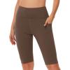imageWomens High Waisted Long Swim Shorts  57912quot Tummy Control Swim Board Capris Bottoms Swimwear with Liner12brown