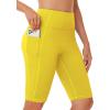 imageWomens High Waisted Long Swim Shorts  57912quot Tummy Control Swim Board Capris Bottoms Swimwear with Liner14yellow