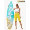 imageWomens High Waisted Long Swim Shorts  57912quot Tummy Control Swim Board Capris Bottoms Swimwear with Liner14yellow