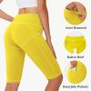 imageWomens High Waisted Long Swim Shorts  57912quot Tummy Control Swim Board Capris Bottoms Swimwear with Liner14yellow