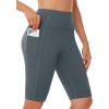 imageWomens High Waisted Long Swim Shorts  57912quot Tummy Control Swim Board Capris Bottoms Swimwear with Liner16grey