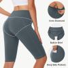 imageWomens High Waisted Long Swim Shorts  57912quot Tummy Control Swim Board Capris Bottoms Swimwear with Liner16grey