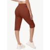 imageWomens Long Shorts 15quot Below The Knee Capri Hiking Shorts Quick Dry Lightweight Outdoor Casual Crop Pants CargoDark Red