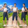imageWomens Long Shorts 15quot Below The Knee Capri Hiking Shorts Quick Dry Lightweight Outdoor Casual Crop Pants CargoNavy Blue