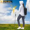 imageWomens UPF 50 Hoodie Shirt Long Sleeve Hiking Running Outdoor Fishing UV Lightweight Sun Protection Shirts Zip PocketWhite