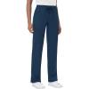 imageStraight Leg Scrub Pants for Women with 8 Pockets High Rise Modern Classic Fit Cargo Scrub Bottom Elastic Waist MedicalNavy
