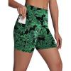 imageWomens High Waisted Long Swim Shorts  57912quot Tummy Control Swim Board Capris Bottoms Swimwear with Liner07leaf
