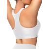 imageWomens Swim Bra Bikini Tops for Under Swim Shirt Sports Swimsuit Top Modest High Neck Removable Padded Quick Dry UPF50White