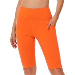 imageWomens High Waisted Long Swim Shorts  57912quot Tummy Control Swim Board Capris Bottoms Swimwear with Liner15orange