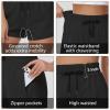 imageWomens Cotton Sweat Shorts with Zipper Pockets High Waisted Tummy Control Soft Comfy Athletic Workout Lounge Short 2024Black