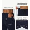 imageWomens Cotton Yoga Sweatpants  Athletic Casual Lounge Open Bottom Straight Leg Loose Sweat Pants with Zip PocketsNavy
