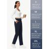 imageWomens Cotton Yoga Sweatpants  Athletic Casual Lounge Open Bottom Straight Leg Loose Sweat Pants with Zip PocketsNavy