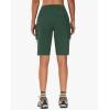 image:imageWomens 9 Bermuda Hiking Cargo Travel Shorts with Zipper Pockets Quick Dry Knee Length Long Board Short Summer BeachArmy Green