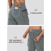 image:imageWomens 9 Bermuda Hiking Cargo Travel Shorts with Zipper Pockets Quick Dry Knee Length Long Board Short Summer BeachGrey