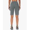 image:imageWomens 9 Bermuda Hiking Cargo Travel Shorts with Zipper Pockets Quick Dry Knee Length Long Board Short Summer BeachGrey