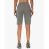 image:imageWomens 9 Bermuda Hiking Cargo Travel Shorts with Zipper Pockets Quick Dry Knee Length Long Board Short Summer BeachLight Brown