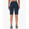 image:imageWomens 9 Bermuda Hiking Cargo Travel Shorts with Zipper Pockets Quick Dry Knee Length Long Board Short Summer BeachNavy